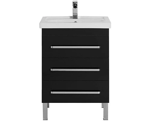 Приобрести Тумба черный 57,5 см Aquanet Сиена 00186367 в магазине сантехники Santeh-Crystal.ru