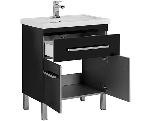 Приобрести Тумба черный 67,2 см Aquanet Сиена 00189222 в магазине сантехники Santeh-Crystal.ru