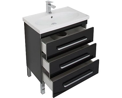 Купить Тумба черный 67,2 см Aquanet Сиена 00189224 в магазине сантехники Santeh-Crystal.ru