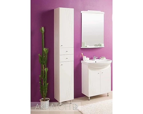 Приобрести Тумба белый глянец 61 см Акватон Минима 1A104201MN010 в магазине сантехники Santeh-Crystal.ru