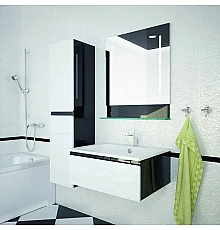 Тумба белый глянец 70 см Astra-Form Альфа 020308