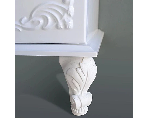 Приобрести Тумба с раковиной белый глянец 66,5 см Atoll Барселона в магазине сантехники Santeh-Crystal.ru