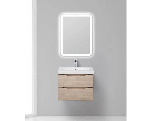 Купить Тумба Rovere Grigio 57,4 см BelBagno Fly FLY-600-2C-SO-RG-P в магазине сантехники Santeh-Crystal.ru