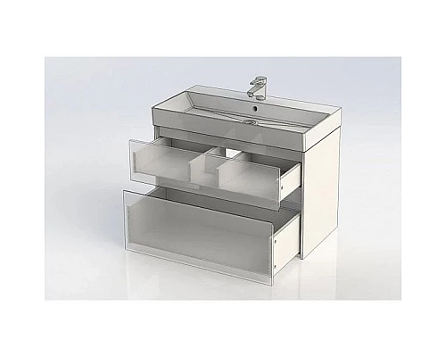 Купить Тумба белый глянец 85 см Aquanet Бруклин 00203960 в магазине сантехники Santeh-Crystal.ru