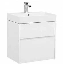 Тумба белый глянец 59,5 см Aquanet Бруклин 00203958