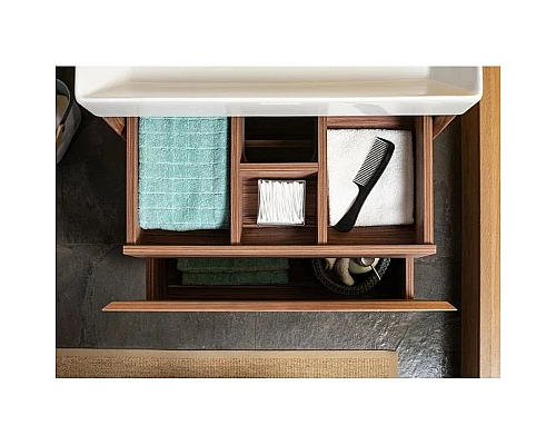 Приобрести Тумба орех 59,5 см Aquanet Нью-Йорк 00203945 в магазине сантехники Santeh-Crystal.ru