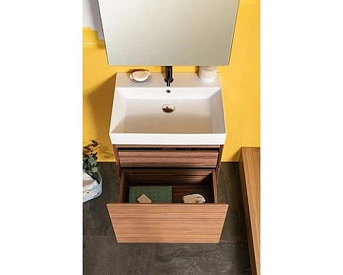 Приобрести Тумба орех 59,5 см Aquanet Нью-Йорк 00203945 в магазине сантехники Santeh-Crystal.ru