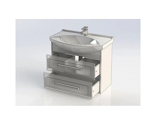 Заказать Тумба белый глянец/дуб сонома 72,5 см Aquanet Остин 00200909 в магазине сантехники Santeh-Crystal.ru