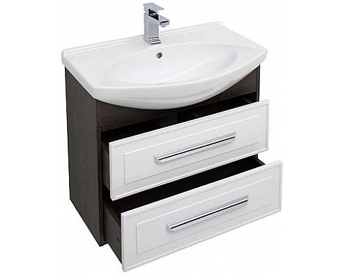 Заказать Тумба белый глянец/дуб кантербери 72,5 см Aquanet Остин 00201730 в магазине сантехники Santeh-Crystal.ru