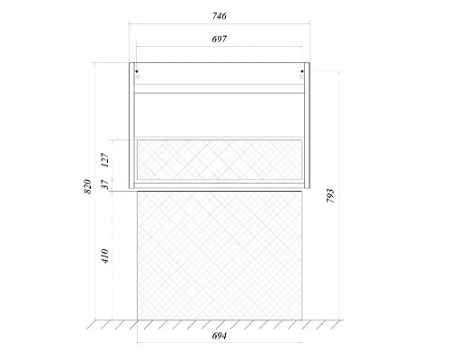 Приобрести Тумба белый глянец 74,6 см 1Marka Соната У51041 в магазине сантехники Santeh-Crystal.ru