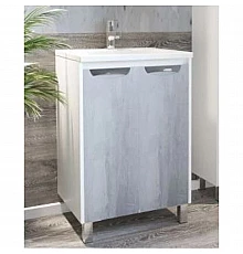 Тумба белый глянец/бетон 62 см Corozo Чикаго SD-00000325