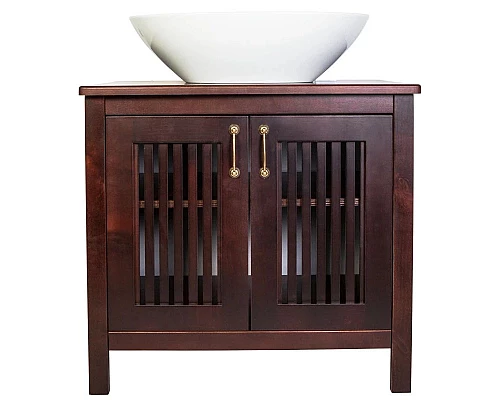 Купить Тумба с раковиной орех антикварный 75 см Orange Capri Capri-75TU+RA в магазине сантехники Santeh-Crystal.ru