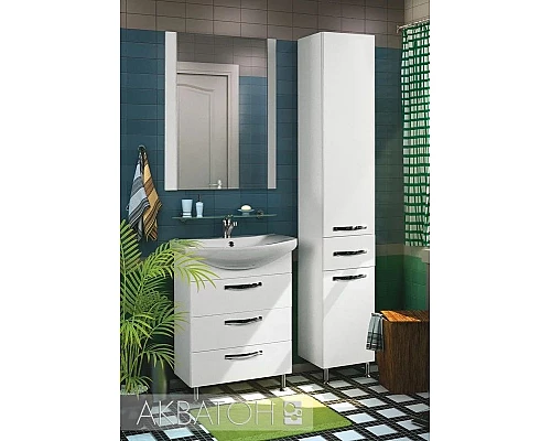 Приобрести Тумба с раковиной белый 65 см Акватон Ария 1A1234K0AA010 в магазине сантехники Santeh-Crystal.ru