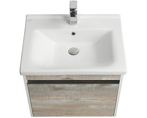 Купить Тумба белый глянец/бетон пайн 55 см Акватон Капри 1A230101KPDA0 в магазине сантехники Santeh-Crystal.ru