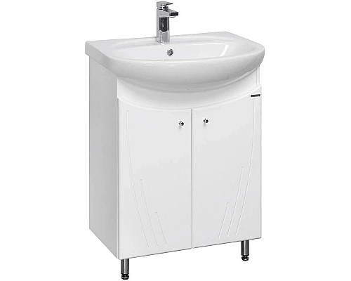 Приобрести Тумба белый глянец 61 см Акватон Минима 1A104201MN010 в магазине сантехники Santeh-Crystal.ru