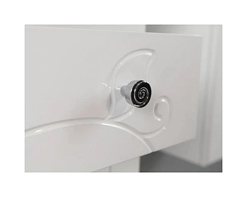 Приобрести Тумба с раковиной белый глянец 60,5 см с бельевой корзиной Акватон Лиана 1A1629K0LL010 в магазине сантехники Santeh-Crystal.ru