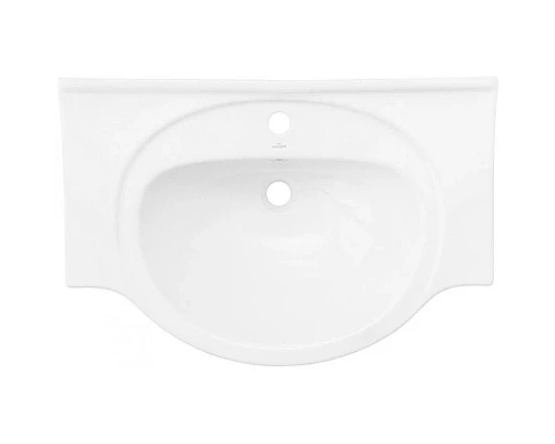 Заказать Тумба с раковиной белый глянец 70 см Bellezza Анкона 4639611110011 + 4690311008978 в магазине сантехники Santeh-Crystal.ru