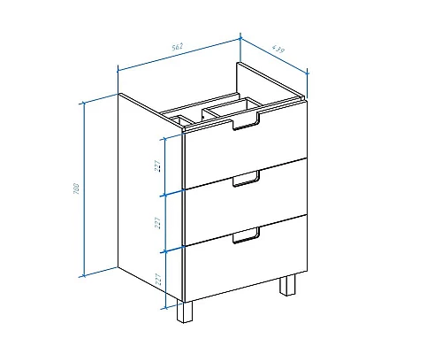 Купить Тумба с раковиной бежевый глянец/белый глянец 60 см Bellezza Пегас 4630409140074 + 4690311045409 в магазине сантехники Santeh-Crystal.ru