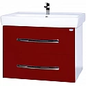 Тумба с раковиной красный глянец/белый глянец 70 см Bellezza Рокко 4635311670039 + 4620000148555 Тумба с раковиной красный глянец/белый глянец 70 см Bellezza Рокко 4635311670039 + 4620000148555