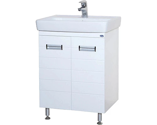 Заказать Тумба с раковиной белый глянец 60 см Bellezza Сиена 4633909660011 + 4620000148562 в магазине сантехники Santeh-Crystal.ru