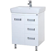 Тумба с раковиной белый глянец 70 см Bellezza Сиена 4633911310010 + 4620000148555