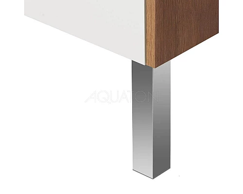 Приобрести Тумба с раковиной белый глянец/дуб рустикальный 70,5 см Акватон Сканди 1A2518K0SDZ90 в магазине сантехники Santeh-Crystal.ru