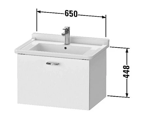 Заказать Тумба дуб 65 см Duravit XBase XB603503030 в магазине сантехники Santeh-Crystal.ru