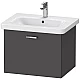 Заказать Тумба графит матовый 58 см Duravit XBase XB607504949 в магазине сантехники Santeh-Crystal.ru