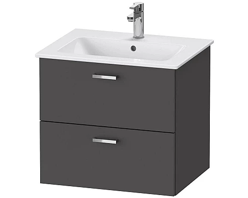 Приобрести Тумба графит матовый 60 см Duravit XBase XB612004949 в магазине сантехники Santeh-Crystal.ru