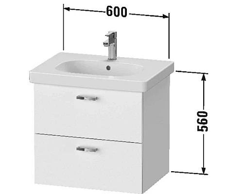 Заказать Тумба дуб 60 см Duravit XBase XB618903030 в магазине сантехники Santeh-Crystal.ru