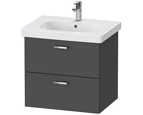Купить Тумба графит матовый 60 см Duravit XBase XB618904949 в магазине сантехники Santeh-Crystal.ru