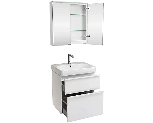 Купить Тумба белый глянец 58,4 см Geberit Smyle Square 500.352.00.1 в магазине сантехники Santeh-Crystal.ru