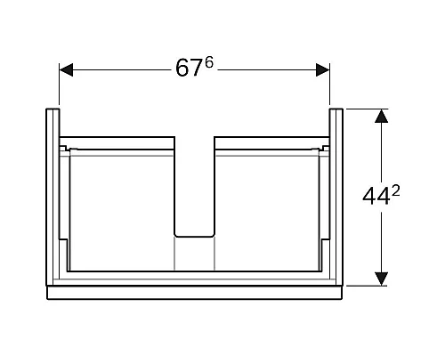 Заказать Тумба белый глянец 74 см Geberit iCon 840275000 в магазине сантехники Santeh-Crystal.ru