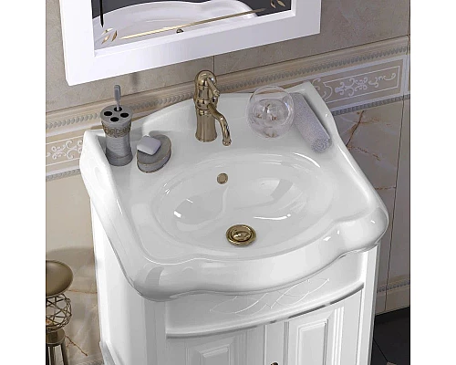 Заказать Комплект мебели белый матовый 60 см Opadiris Лоренцо в магазине сантехники Santeh-Crystal.ru