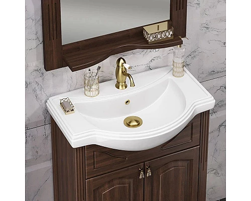 Приобрести Комплект мебели орех антикварный 66 см Opadiris Риспекто в магазине сантехники Santeh-Crystal.ru