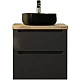 Купить Тумба серый матовый 60 см Jorno Wood Wood.01.60/P/GR + Wood.06.60/LW в магазине сантехники Santeh-Crystal.ru
