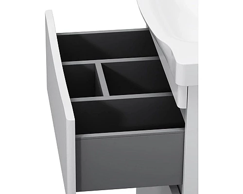 Заказать Комплект мебели белый глянец 65 см Am.Pm Like M80FSX0652WG + M80WCC0652WG + M80MPR0651WG в магазине сантехники Santeh-Crystal.ru