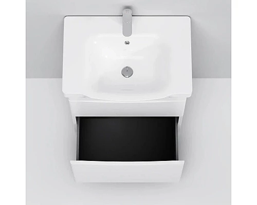 Заказать Комплект мебели белый глянец 65 см Am.Pm Like M80FSX0652WG + M80WCC0652WG + M80MPR0651WG в магазине сантехники Santeh-Crystal.ru