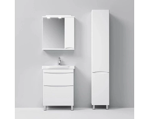 Заказать Комплект мебели белый глянец 65 см Am.Pm Like M80FSX0652WG + M80WCC0652WG + M80MPR0651WG в магазине сантехники Santeh-Crystal.ru