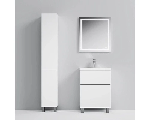 Приобрести Комплект мебели белый глянец 65 см Am.Pm Gem M90FSX06022WG32 + M90WCC0602WG + M91AMOX0651WG в магазине сантехники Santeh-Crystal.ru