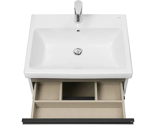 Приобрести Тумба с раковиной белый глянец 60 см Roca Domi 857532806 + 3270M1004 в магазине сантехники Santeh-Crystal.ru