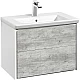Приобрести Комплект мебели бетон/белый матовый 70 см Roca Ronda ZRU9303003 + 327471000 + ZRU9303008 в магазине сантехники Santeh-Crystal.ru