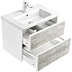 Приобрести Комплект мебели бетон/белый матовый 70 см Roca Ronda ZRU9303003 + 327471000 + ZRU9303008 в магазине сантехники Santeh-Crystal.ru