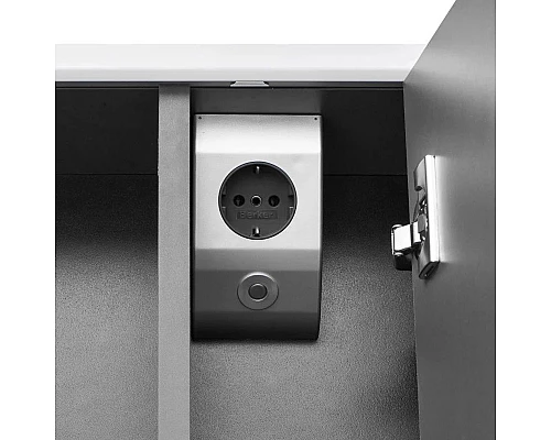 Приобрести Комплект мебели белый глянец/антрацит 70 см Roca Ronda ZRU9302964 + 327471000 + ZRU9302969 в магазине сантехники Santeh-Crystal.ru