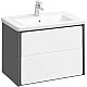 Приобрести Комплект мебели белый глянец/антрацит 70 см Roca Ronda ZRU9302964 + 327471000 + ZRU9302969 в магазине сантехники Santeh-Crystal.ru