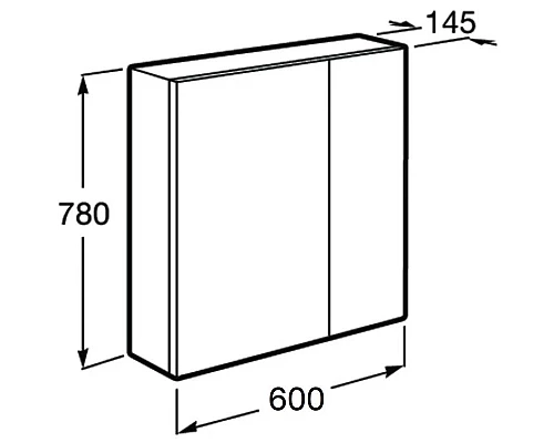 Приобрести Комплект мебели белый глянец/антрацит 60 см Roca Ronda ZRU9302963 + 327472000 + ZRU9302968 в магазине сантехники Santeh-Crystal.ru