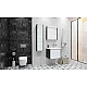 Приобрести Комплект мебели белый глянец/антрацит 60 см Roca Ronda ZRU9302963 + 327472000 + ZRU9302968 в магазине сантехники Santeh-Crystal.ru