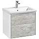 Купить Комплект мебели бетон/белый матовый 60 см Roca Ronda ZRU9303002 + 327472000 + ZRU9303007 в магазине сантехники Santeh-Crystal.ru