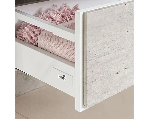 Купить Комплект мебели бетон/белый матовый 60 см Roca Ronda ZRU9303002 + 327472000 + ZRU9303007 в магазине сантехники Santeh-Crystal.ru