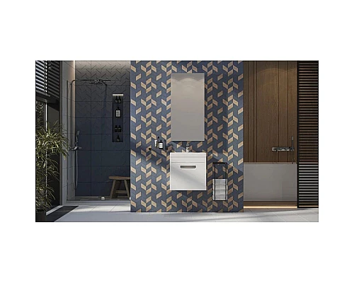 Купить Тумба белый матовый 49,3 см Velvex Estea tpEST.50.1Y-233 в магазине сантехники Santeh-Crystal.ru